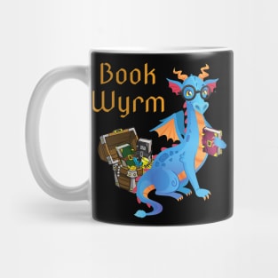 Book Worm Reading Dragon Mug